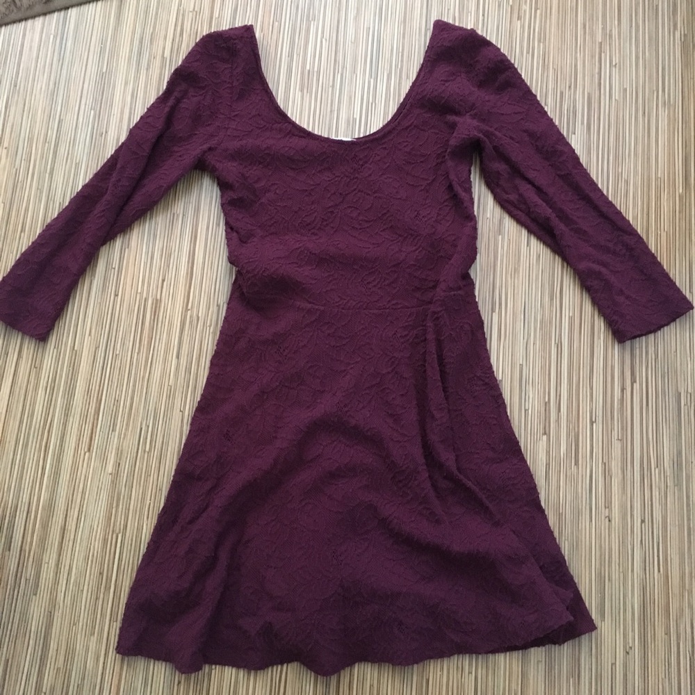 Burgundy Abercrombie and Fitch dress